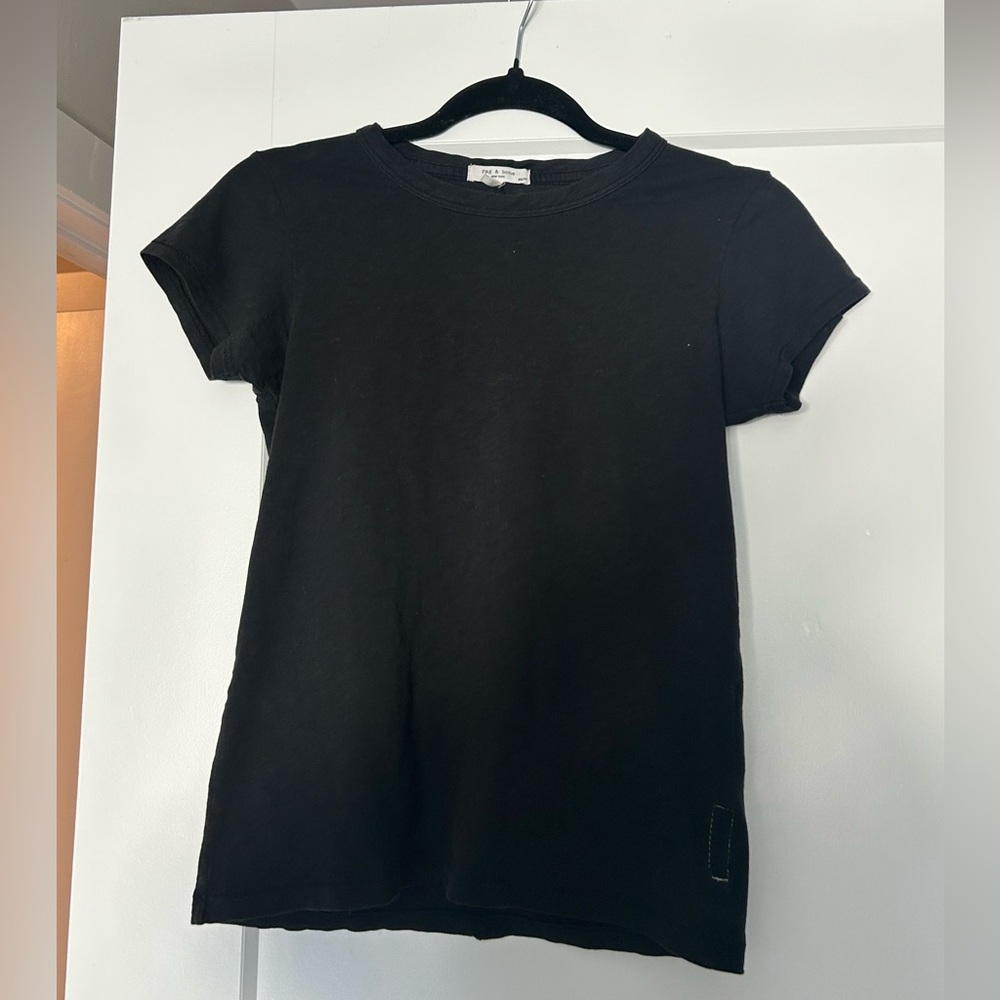 Rag & Bone cotton black t-shirt